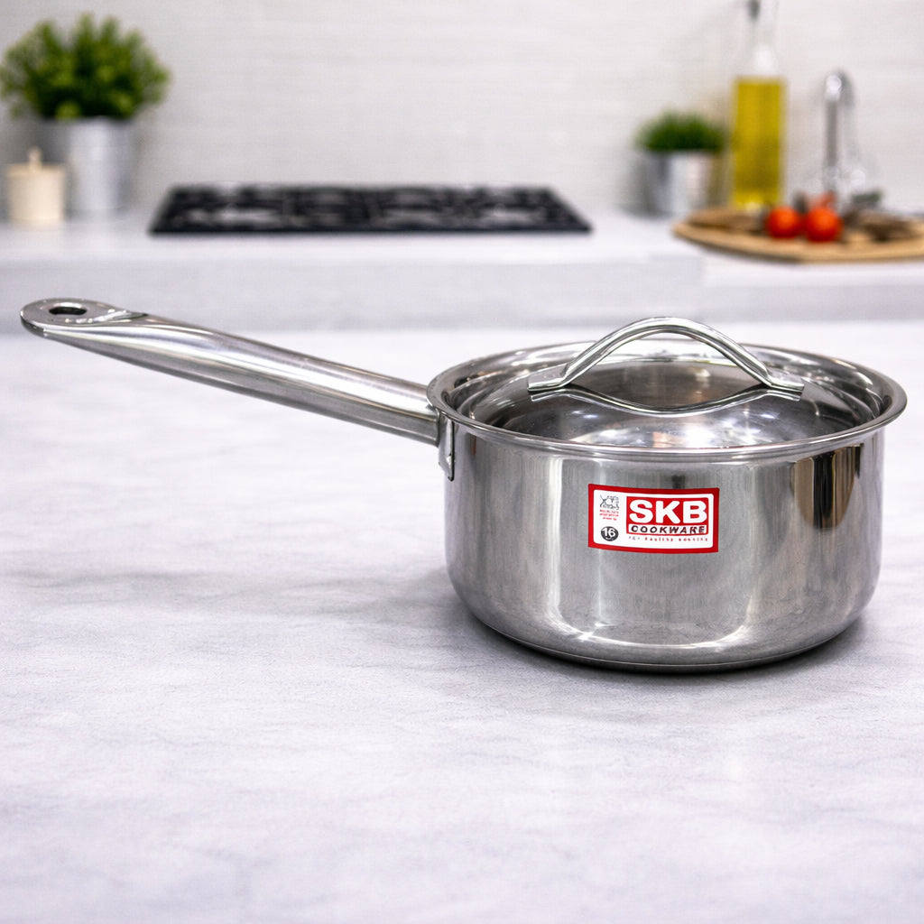 Queen Sauce Pot With SS Lid & Long Handle-