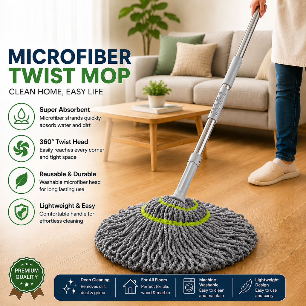 🧹 Microfiber Floor Mop