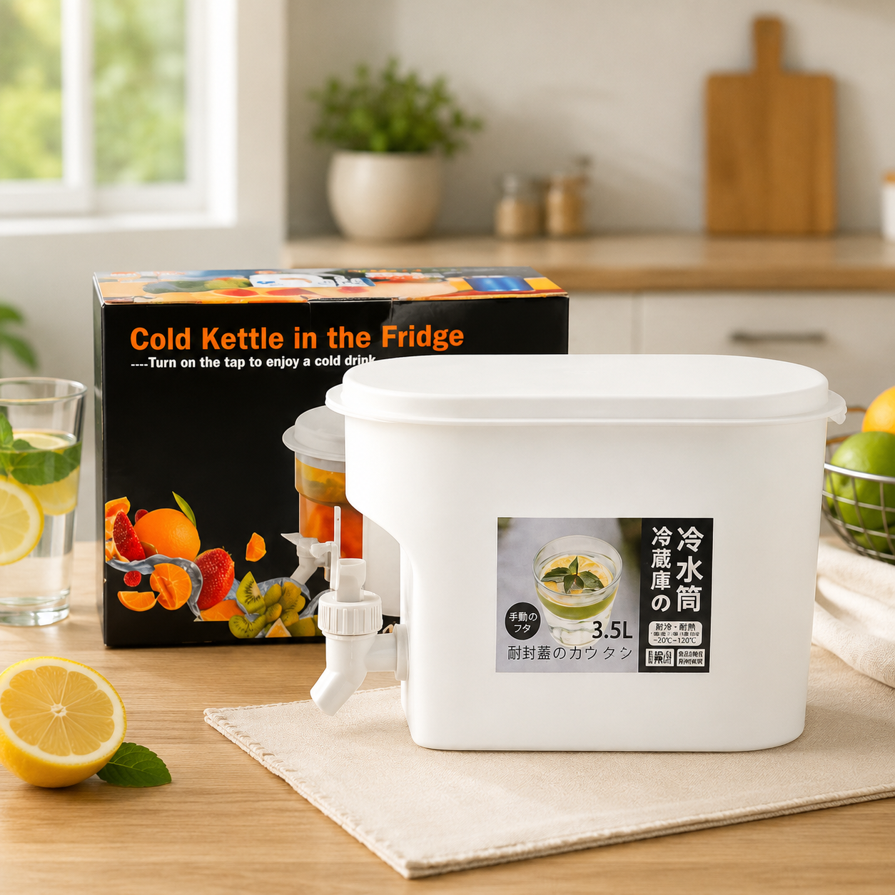 🧊 3.5L Cold Kettle Fridge Dispenser