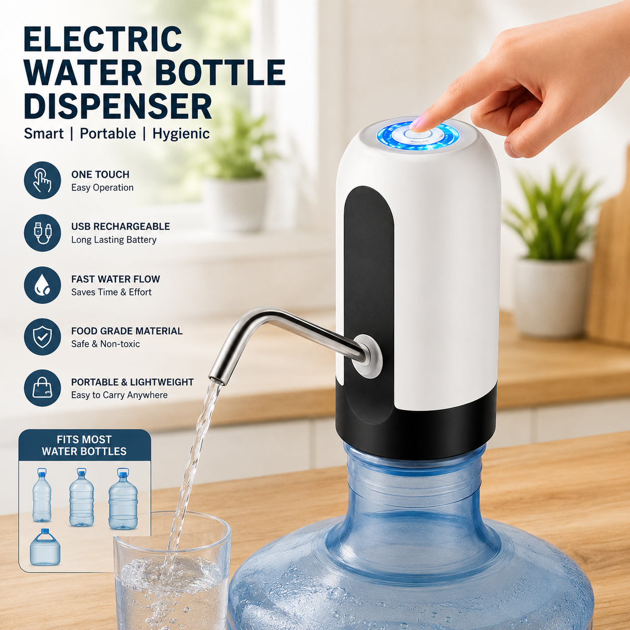 💧 Electric Water Bottle Dispenser