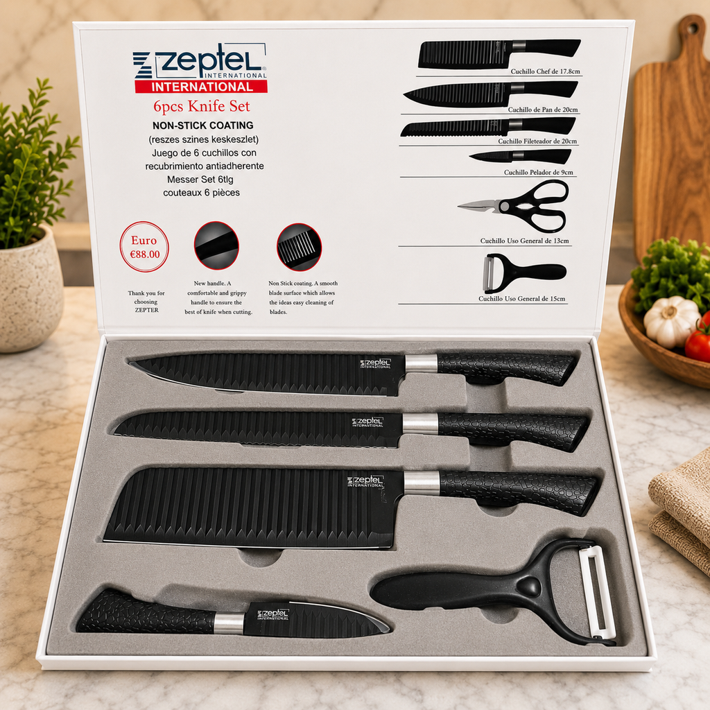 🔪 Zeptel 6pcs Knife Set