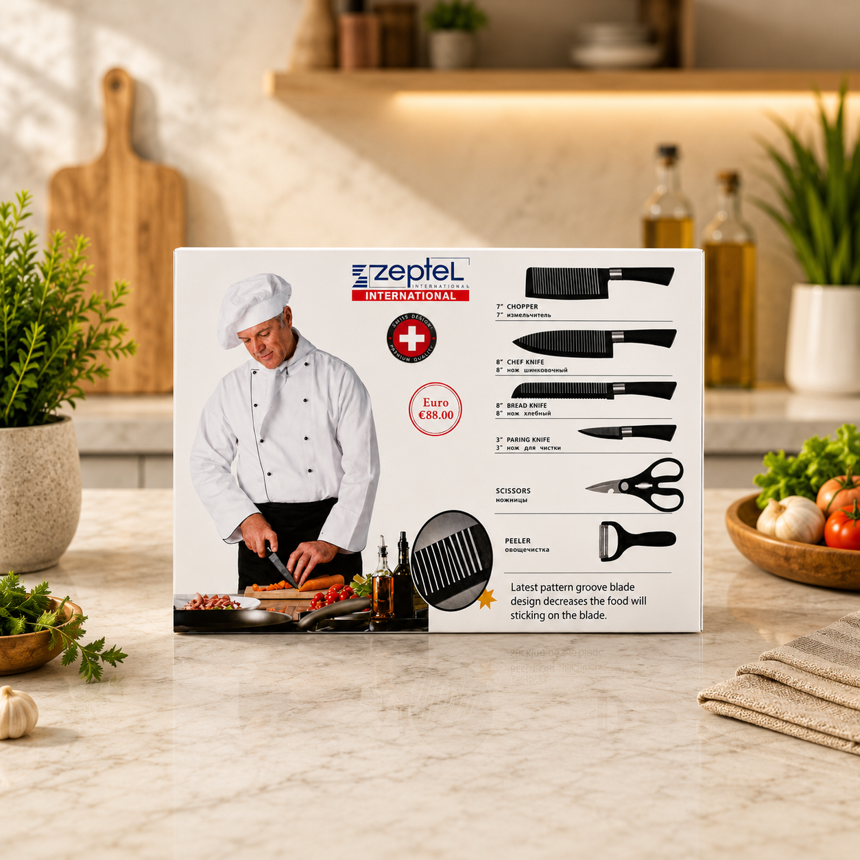 🔪 Zeptel 6pcs Knife Set