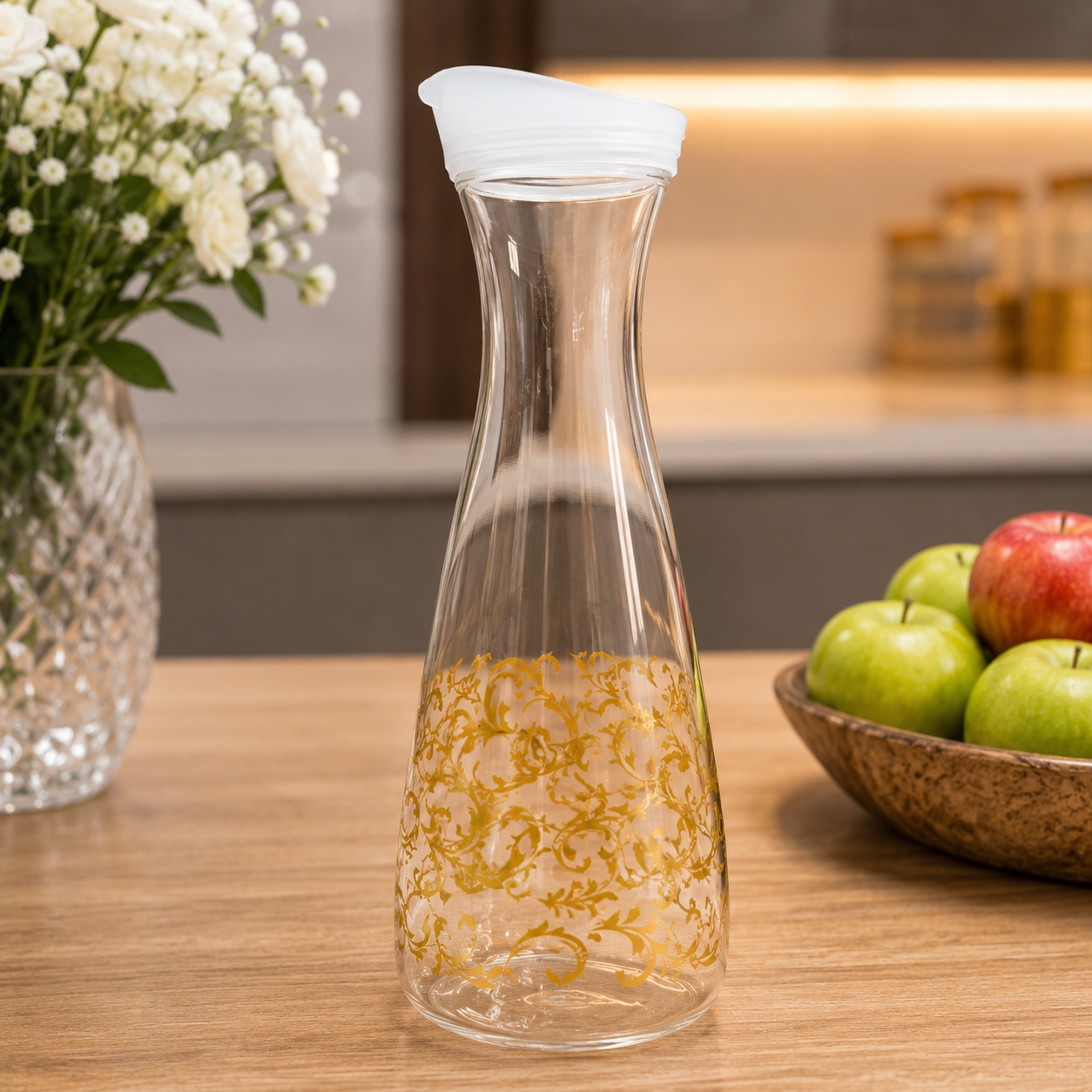 Premium 1 Liter Glass Bottle!” ✨