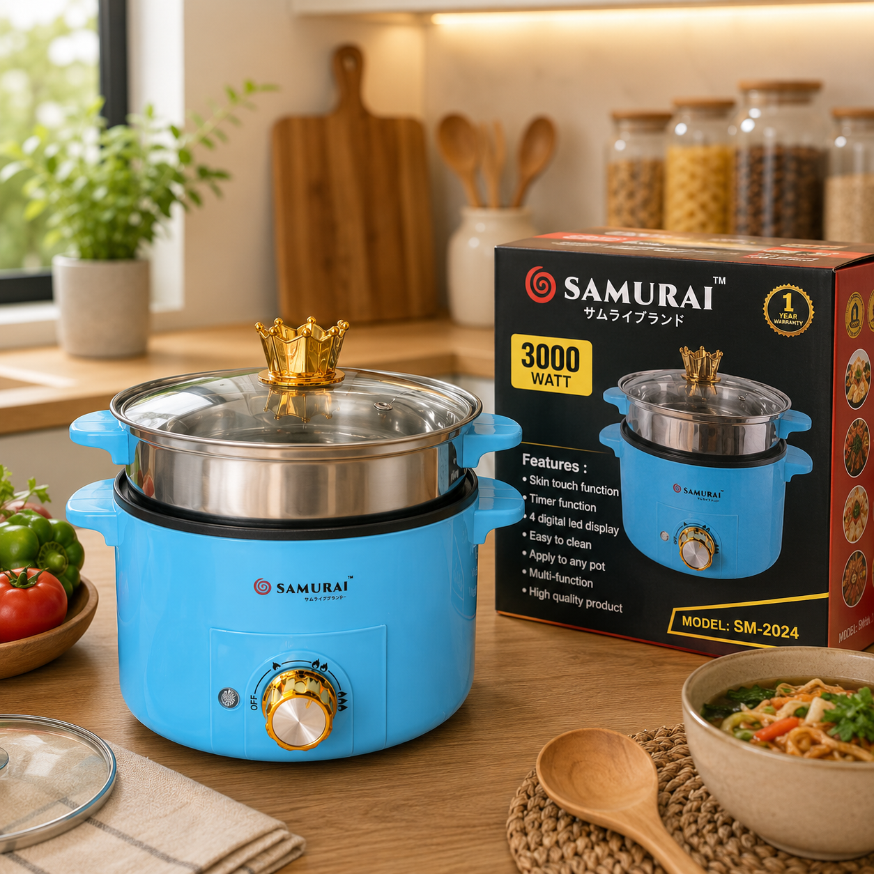 SAMURAI Multi-Function Electric Cooker