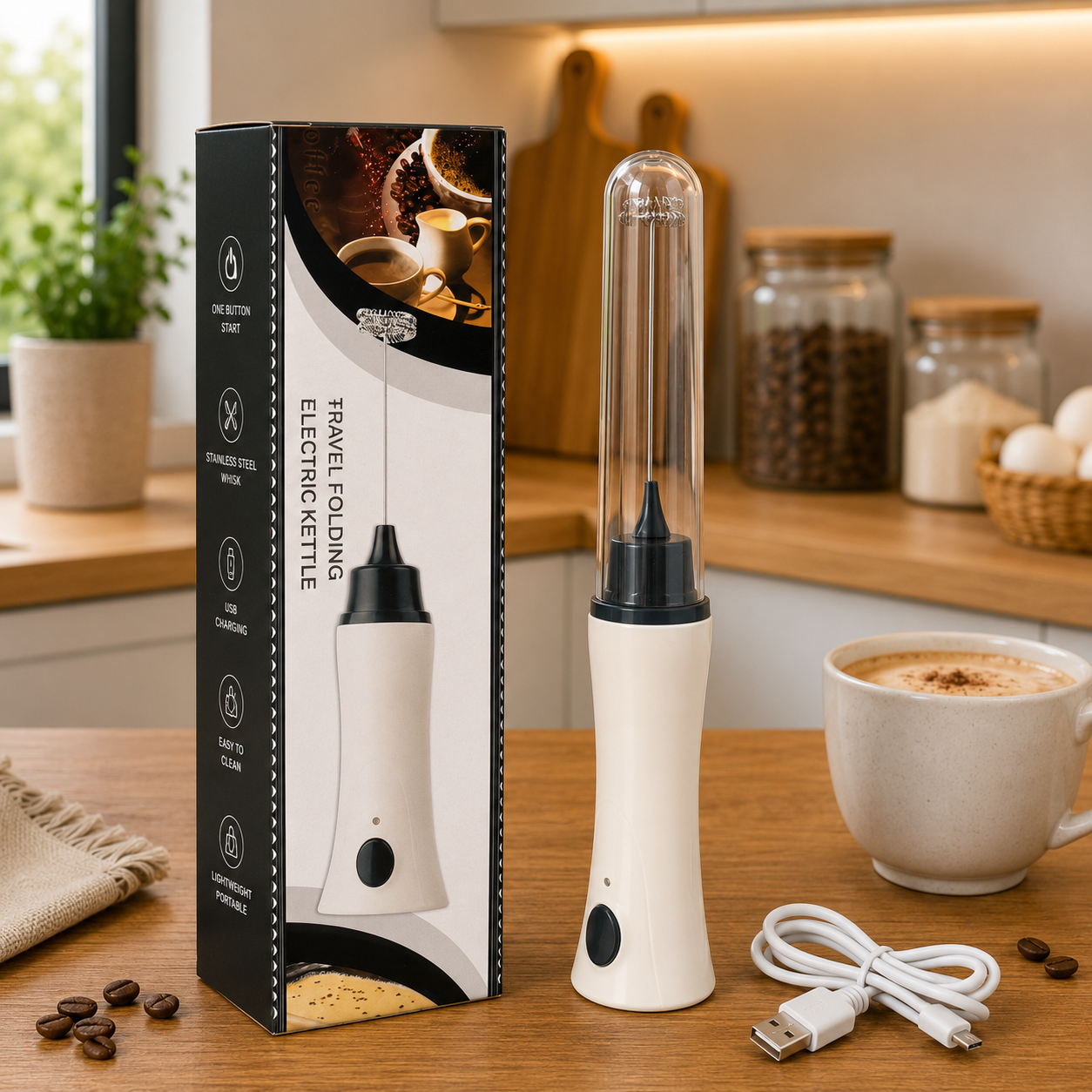 Rechargeable Coffee Whisk