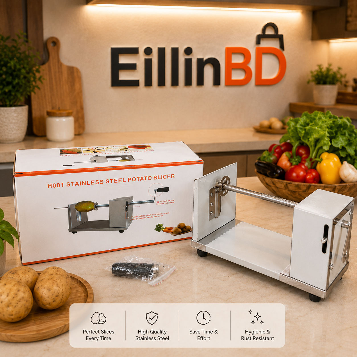 Stainless Steel Potato Slicer