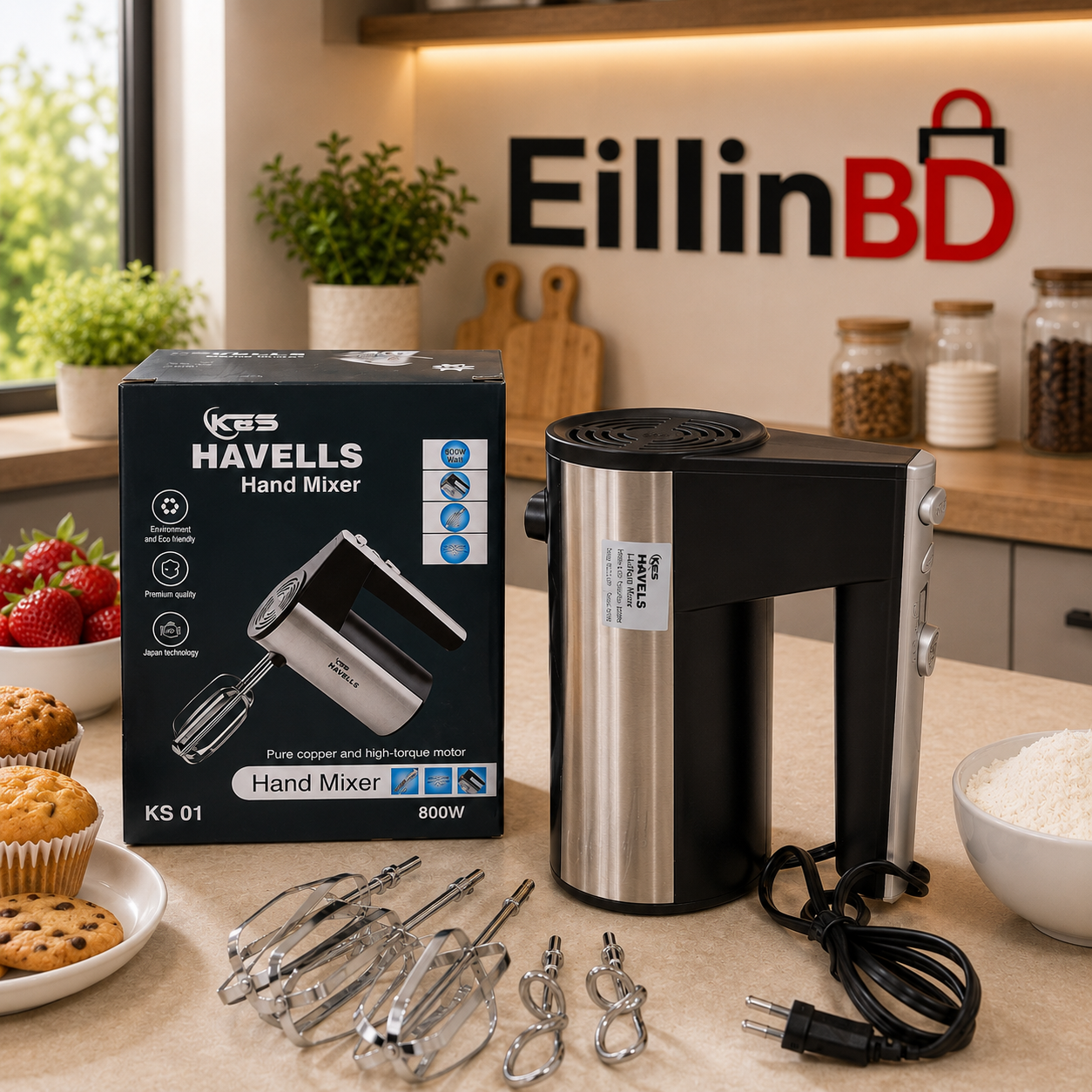 HAVELLS Hand Mixer 800W