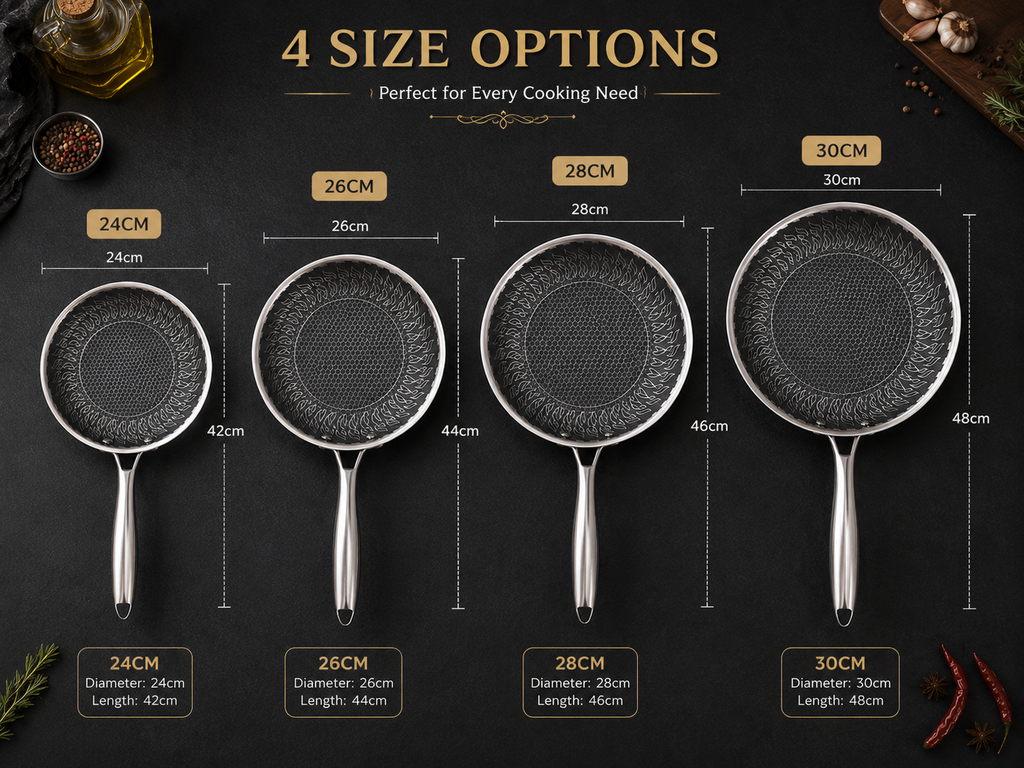 Premium Honeycomb Fry Pan