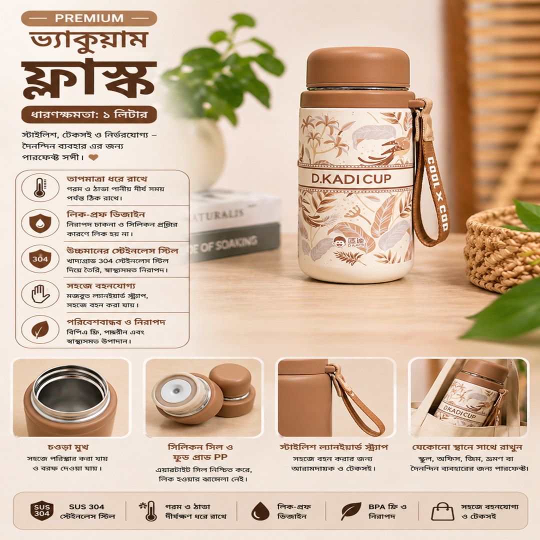 D.KADI Cup Vacuum Flask