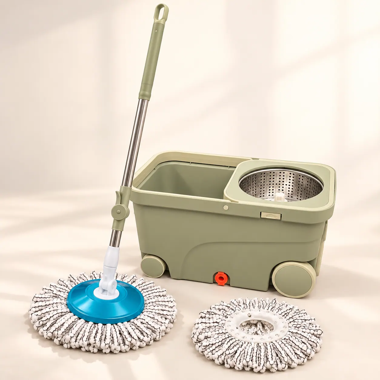 Premium Spin Mop Bucket Combo